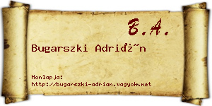 Bugarszki Adrián névjegykártya